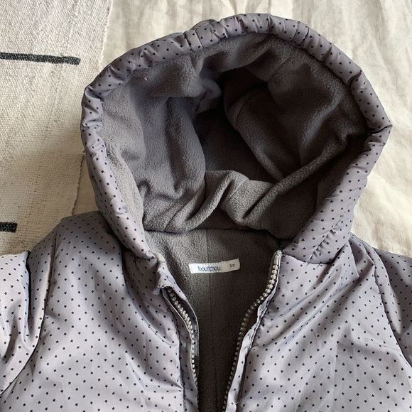 👶🏻 GAP & BOUTCHOU Puffers + book for babies Sz 3 to 6 months like NEW - Picture 2 of 12